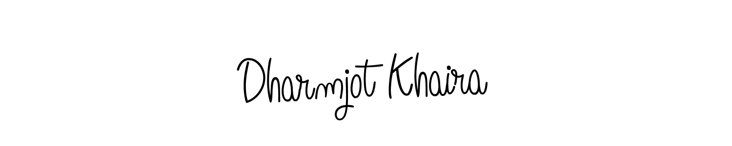 Design your own signature with our free online signature maker. With this signature software, you can create a handwritten (Angelique-Rose-font-FFP) signature for name Dharmjot Khaira. Dharmjot Khaira signature style 5 images and pictures png