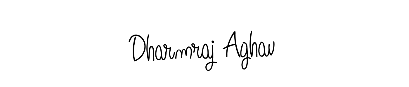 Create a beautiful signature design for name Dharmraj Aghav. With this signature (Angelique-Rose-font-FFP) fonts, you can make a handwritten signature for free. Dharmraj Aghav signature style 5 images and pictures png