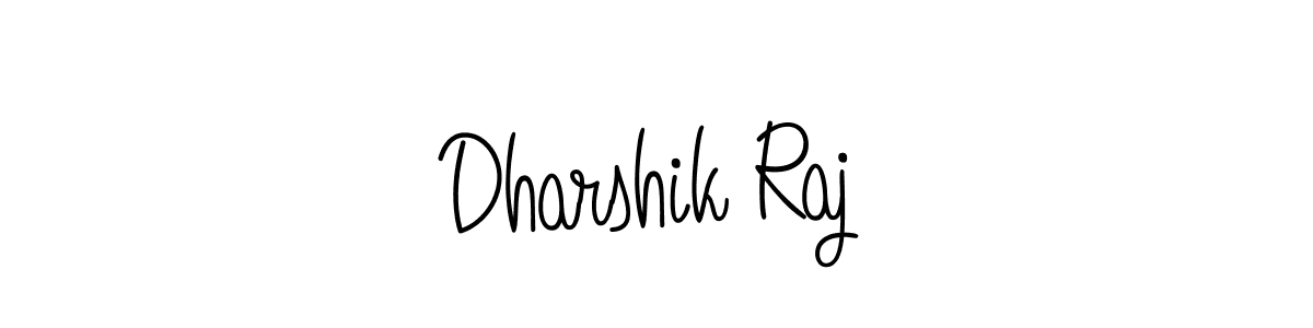 The best way (Angelique-Rose-font-FFP) to make a short signature is to pick only two or three words in your name. The name Dharshik Raj include a total of six letters. For converting this name. Dharshik Raj signature style 5 images and pictures png