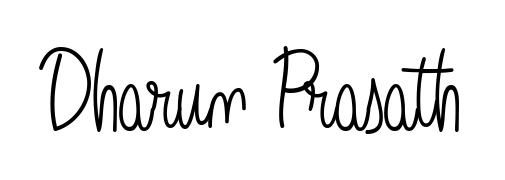 The Angelique-Rose-font-FFP handwriting style adds charm and authenticity to name Dharun Prasath. A wonderful choice for personal thank-you notes. Dharun Prasath signature style 5 images and pictures png