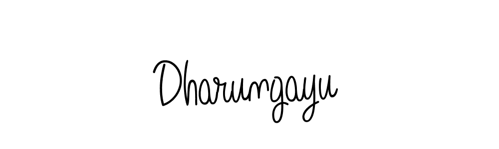 Make a beautiful signature design for name Dharungayu. With this signature (Angelique-Rose-font-FFP) style, you can create a handwritten signature for free. Dharungayu signature style 5 images and pictures png