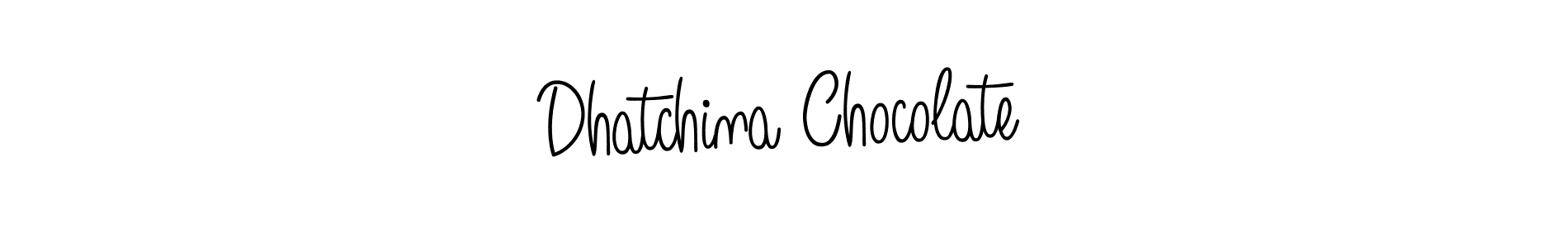 Also You can easily find your signature by using the search form. We will create Dhatchina Chocolate name handwritten signature images for you free of cost using Angelique-Rose-font-FFP sign style. Dhatchina Chocolate signature style 5 images and pictures png