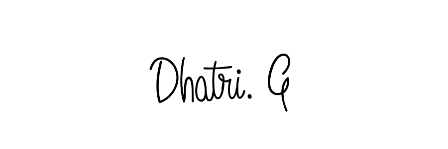 if you are searching for the best signature style for your name Dhatri. G. so please give up your signature search. here we have designed multiple signature styles  using Angelique-Rose-font-FFP. Dhatri. G signature style 5 images and pictures png