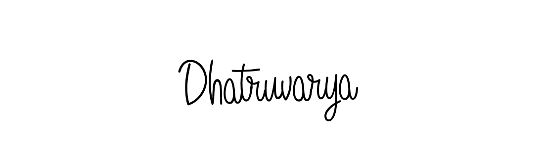 Angelique-Rose-font-FFP is a professional signature style that is perfect for those who want to add a touch of class to their signature. It is also a great choice for those who want to make their signature more unique. Get Dhatruvarya name to fancy signature for free. Dhatruvarya signature style 5 images and pictures png