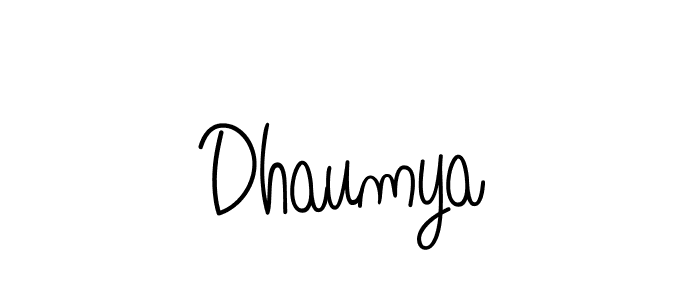 How to Draw Dhaumya signature style? Angelique-Rose-font-FFP is a latest design signature styles for name Dhaumya. Dhaumya signature style 5 images and pictures png