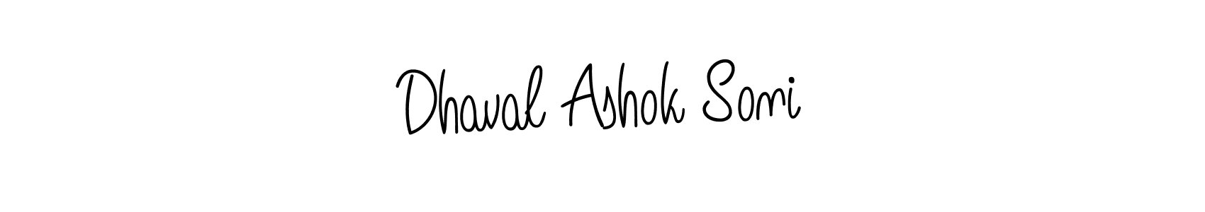 Make a short Dhaval Ashok Soni signature style. Manage your documents anywhere anytime using Angelique-Rose-font-FFP. Create and add eSignatures, submit forms, share and send files easily. Dhaval Ashok Soni signature style 5 images and pictures png