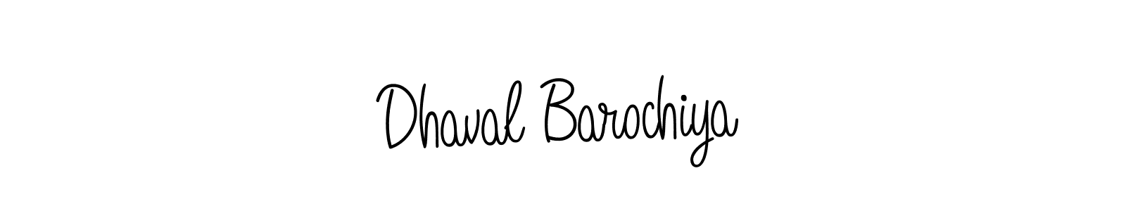 Also we have Dhaval Barochiya name is the best signature style. Create professional handwritten signature collection using Angelique-Rose-font-FFP autograph style. Dhaval Barochiya signature style 5 images and pictures png