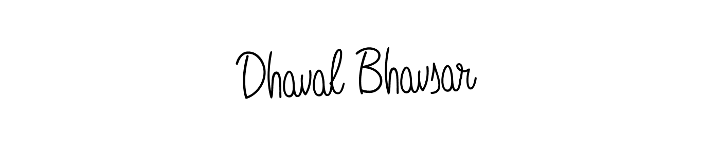 Make a beautiful signature design for name Dhaval Bhavsar. With this signature (Angelique-Rose-font-FFP) style, you can create a handwritten signature for free. Dhaval Bhavsar signature style 5 images and pictures png