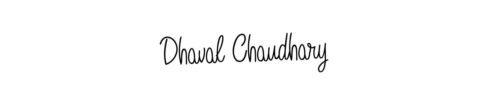 You should practise on your own different ways (Angelique-Rose-font-FFP) to write your name (Dhaval Chaudhary) in signature. don't let someone else do it for you. Dhaval Chaudhary signature style 5 images and pictures png