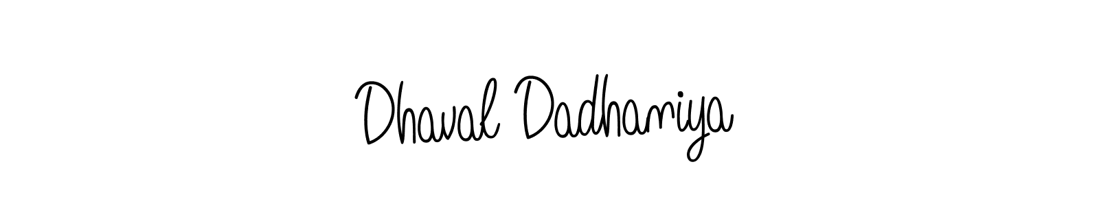 Make a beautiful signature design for name Dhaval Dadhaniya. Use this online signature maker to create a handwritten signature for free. Dhaval Dadhaniya signature style 5 images and pictures png