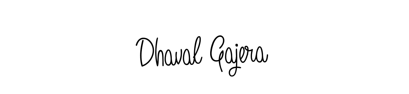 Also we have Dhaval Gajera name is the best signature style. Create professional handwritten signature collection using Angelique-Rose-font-FFP autograph style. Dhaval Gajera signature style 5 images and pictures png