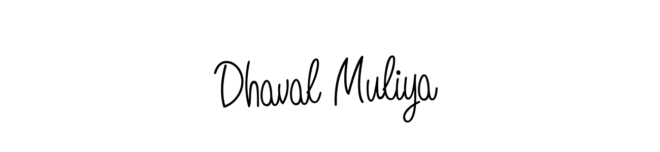 if you are searching for the best signature style for your name Dhaval Muliya. so please give up your signature search. here we have designed multiple signature styles  using Angelique-Rose-font-FFP. Dhaval Muliya signature style 5 images and pictures png