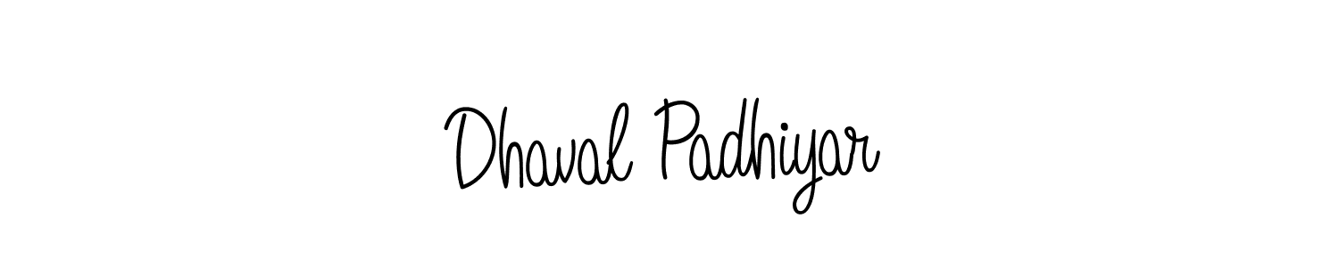 How to Draw Dhaval Padhiyar signature style? Angelique-Rose-font-FFP is a latest design signature styles for name Dhaval Padhiyar. Dhaval Padhiyar signature style 5 images and pictures png