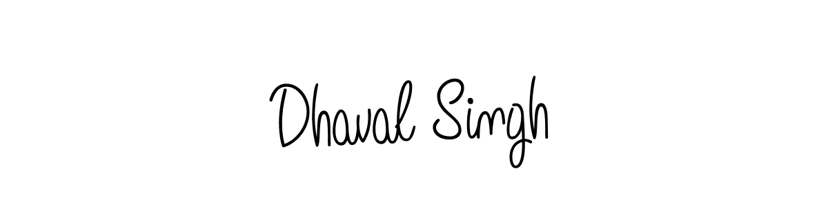 Create a beautiful signature design for name Dhaval Singh. With this signature (Angelique-Rose-font-FFP) fonts, you can make a handwritten signature for free. Dhaval Singh signature style 5 images and pictures png