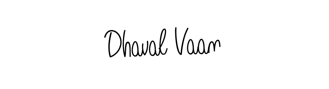 Design your own signature with our free online signature maker. With this signature software, you can create a handwritten (Angelique-Rose-font-FFP) signature for name Dhaval Vaan. Dhaval Vaan signature style 5 images and pictures png
