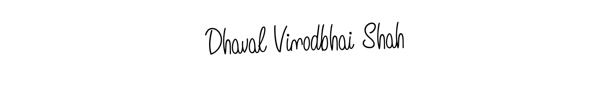 You should practise on your own different ways (Angelique-Rose-font-FFP) to write your name (Dhaval Vinodbhai Shah) in signature. don't let someone else do it for you. Dhaval Vinodbhai Shah signature style 5 images and pictures png