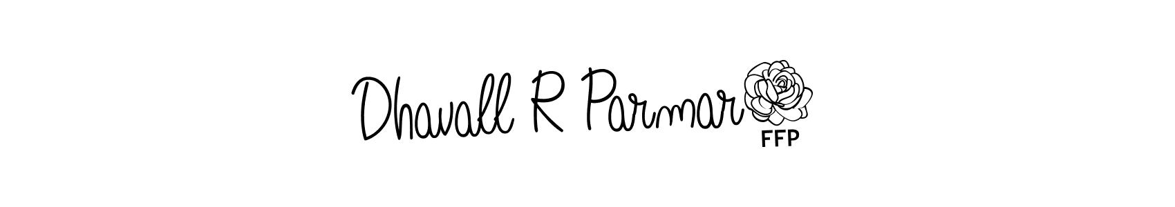 Make a beautiful signature design for name Dhavall R Parmar3. With this signature (Angelique-Rose-font-FFP) style, you can create a handwritten signature for free. Dhavall R Parmar3 signature style 5 images and pictures png