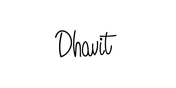 How to Draw Dhavit signature style? Angelique-Rose-font-FFP is a latest design signature styles for name Dhavit. Dhavit signature style 5 images and pictures png