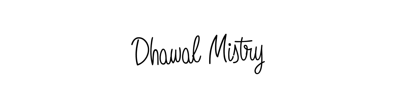 Dhawal Mistry stylish signature style. Best Handwritten Sign (Angelique-Rose-font-FFP) for my name. Handwritten Signature Collection Ideas for my name Dhawal Mistry. Dhawal Mistry signature style 5 images and pictures png