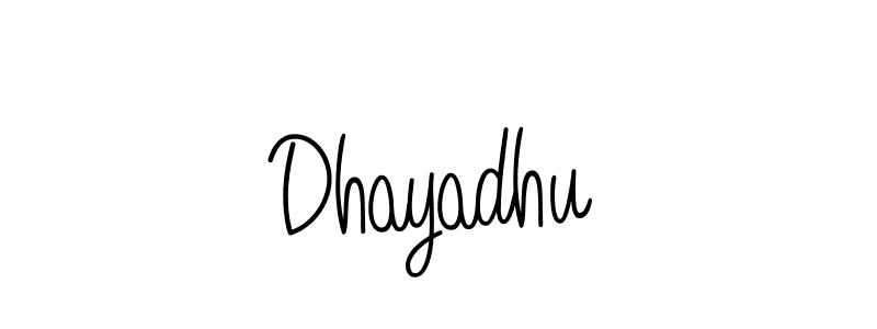 How to make Dhayadhu name signature. Use Angelique-Rose-font-FFP style for creating short signs online. This is the latest handwritten sign. Dhayadhu signature style 5 images and pictures png