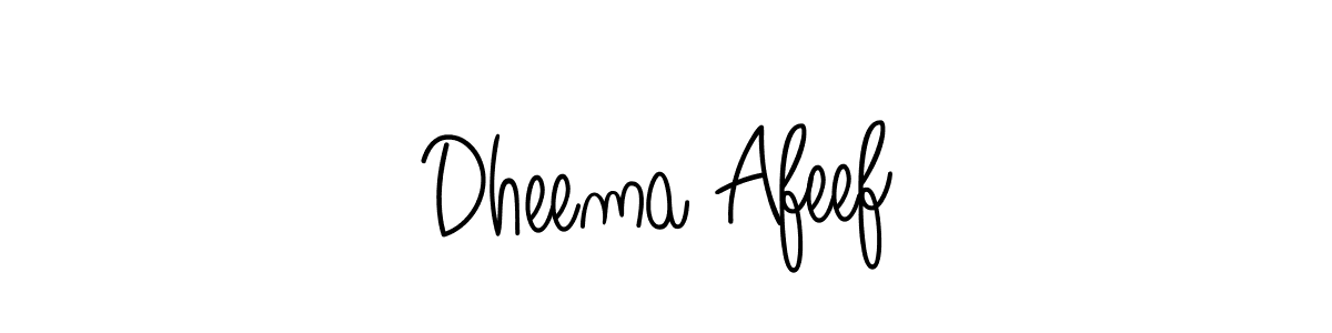 Make a short Dheema Afeef signature style. Manage your documents anywhere anytime using Angelique-Rose-font-FFP. Create and add eSignatures, submit forms, share and send files easily. Dheema Afeef signature style 5 images and pictures png