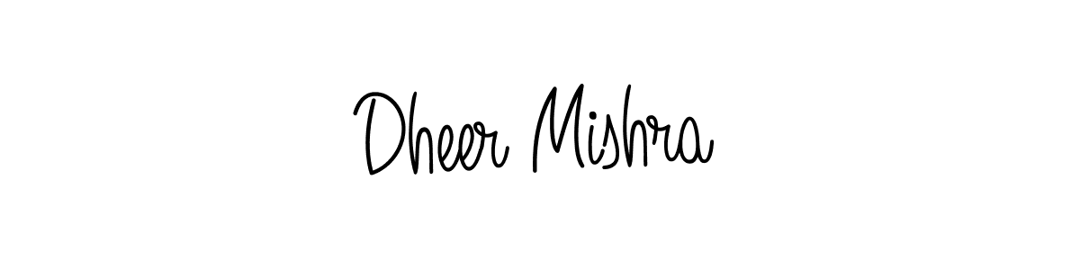 You should practise on your own different ways (Angelique-Rose-font-FFP) to write your name (Dheer Mishra) in signature. don't let someone else do it for you. Dheer Mishra signature style 5 images and pictures png