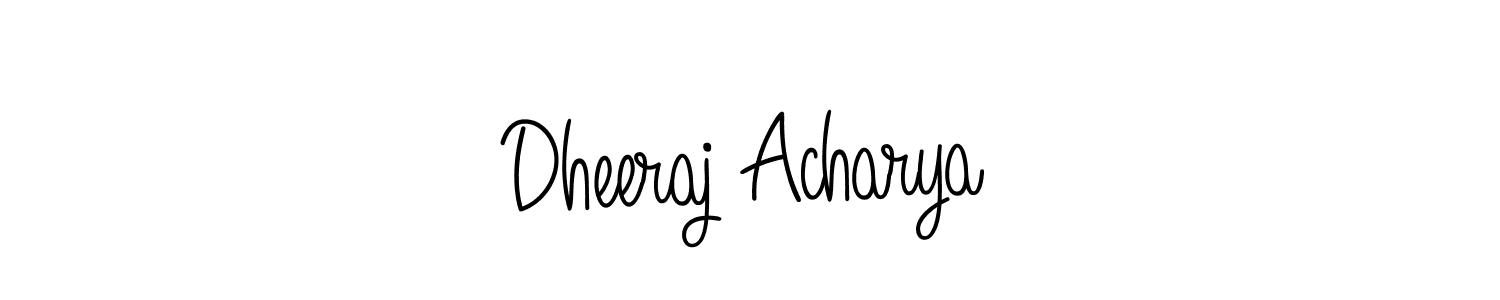 It looks lik you need a new signature style for name Dheeraj Acharya. Design unique handwritten (Angelique-Rose-font-FFP) signature with our free signature maker in just a few clicks. Dheeraj Acharya signature style 5 images and pictures png