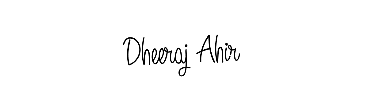 You can use this online signature creator to create a handwritten signature for the name Dheeraj Ahir. This is the best online autograph maker. Dheeraj Ahir signature style 5 images and pictures png