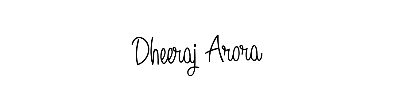 Also we have Dheeraj Arora name is the best signature style. Create professional handwritten signature collection using Angelique-Rose-font-FFP autograph style. Dheeraj Arora signature style 5 images and pictures png