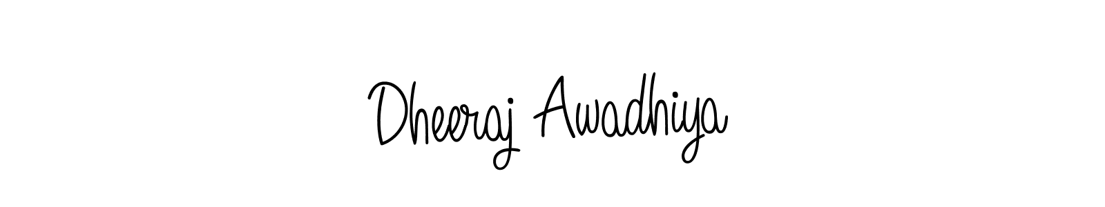 Best and Professional Signature Style for Dheeraj Awadhiya. Angelique-Rose-font-FFP Best Signature Style Collection. Dheeraj Awadhiya signature style 5 images and pictures png