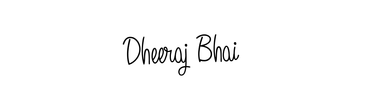Use a signature maker to create a handwritten signature online. With this signature software, you can design (Angelique-Rose-font-FFP) your own signature for name Dheeraj Bhai. Dheeraj Bhai signature style 5 images and pictures png