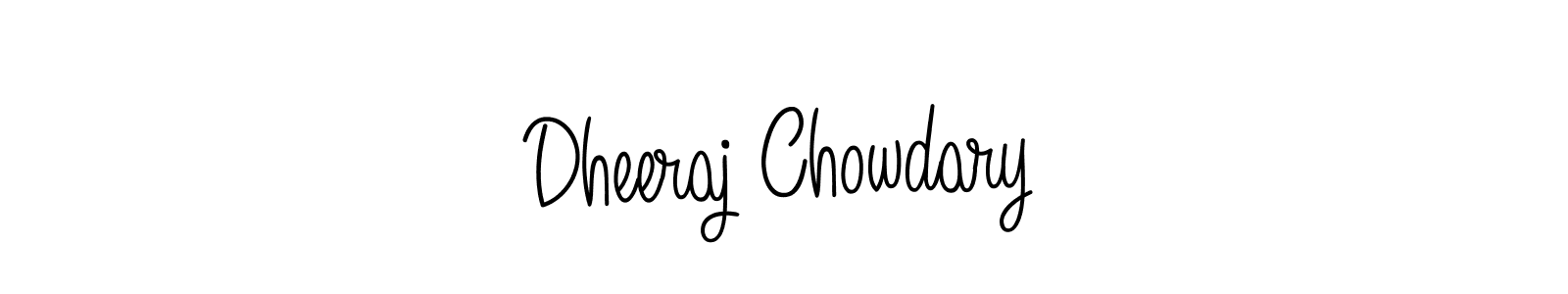 Use a signature maker to create a handwritten signature online. With this signature software, you can design (Angelique-Rose-font-FFP) your own signature for name Dheeraj Chowdary. Dheeraj Chowdary signature style 5 images and pictures png