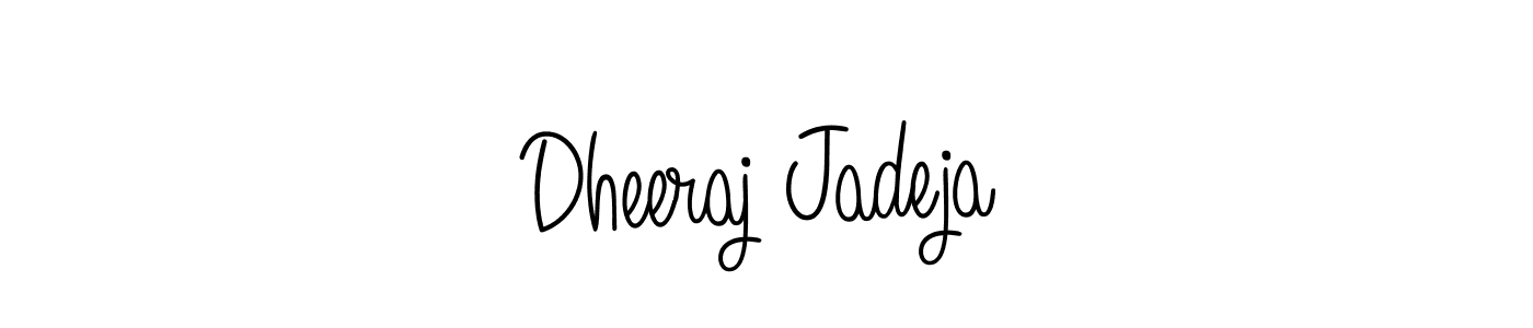 You should practise on your own different ways (Angelique-Rose-font-FFP) to write your name (Dheeraj Jadeja) in signature. don't let someone else do it for you. Dheeraj Jadeja signature style 5 images and pictures png