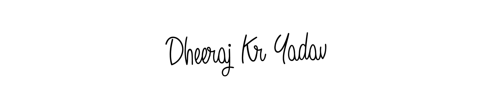 Dheeraj Kr Yadav stylish signature style. Best Handwritten Sign (Angelique-Rose-font-FFP) for my name. Handwritten Signature Collection Ideas for my name Dheeraj Kr Yadav. Dheeraj Kr Yadav signature style 5 images and pictures png