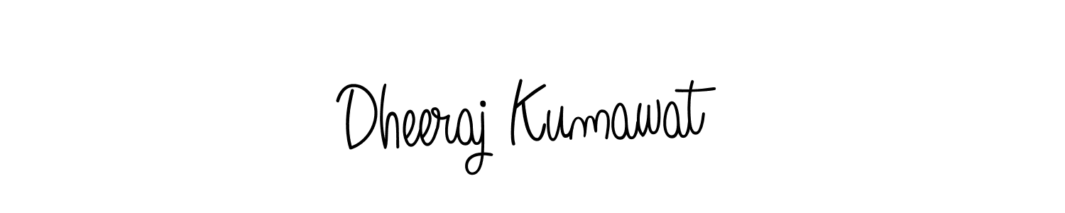 Design your own signature with our free online signature maker. With this signature software, you can create a handwritten (Angelique-Rose-font-FFP) signature for name Dheeraj Kumawat. Dheeraj Kumawat signature style 5 images and pictures png