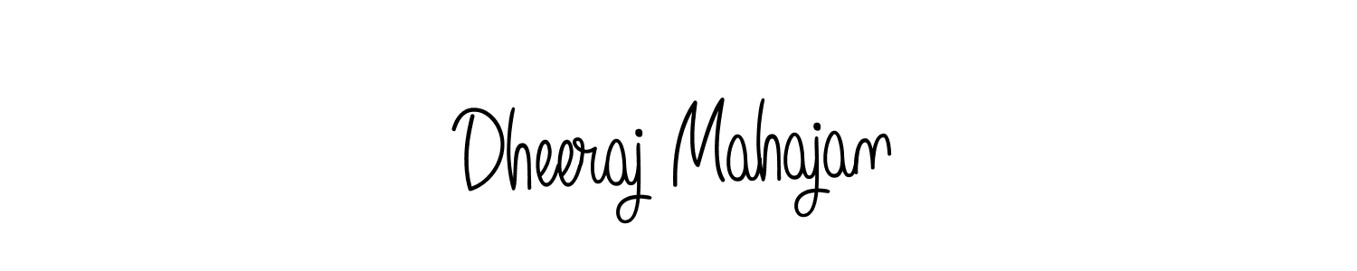 Make a beautiful signature design for name Dheeraj Mahajan. With this signature (Angelique-Rose-font-FFP) style, you can create a handwritten signature for free. Dheeraj Mahajan signature style 5 images and pictures png