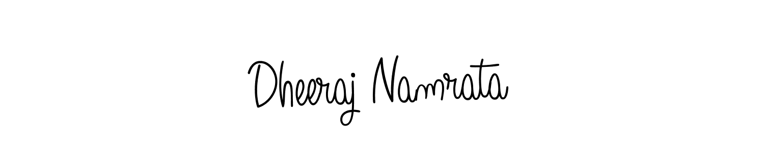 It looks lik you need a new signature style for name Dheeraj Namrata. Design unique handwritten (Angelique-Rose-font-FFP) signature with our free signature maker in just a few clicks. Dheeraj Namrata signature style 5 images and pictures png