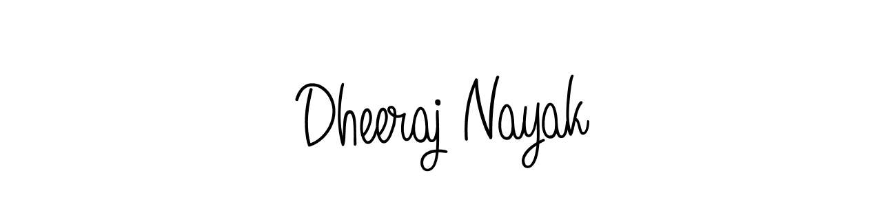 Also we have Dheeraj Nayak name is the best signature style. Create professional handwritten signature collection using Angelique-Rose-font-FFP autograph style. Dheeraj Nayak signature style 5 images and pictures png