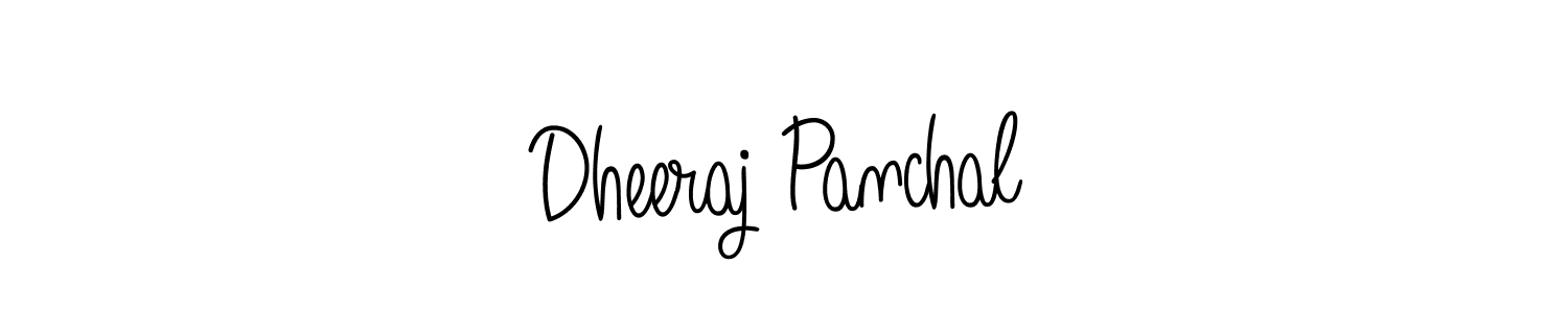 How to make Dheeraj Panchal signature? Angelique-Rose-font-FFP is a professional autograph style. Create handwritten signature for Dheeraj Panchal name. Dheeraj Panchal signature style 5 images and pictures png