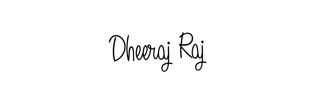 How to make Dheeraj Raj name signature. Use Angelique-Rose-font-FFP style for creating short signs online. This is the latest handwritten sign. Dheeraj Raj signature style 5 images and pictures png
