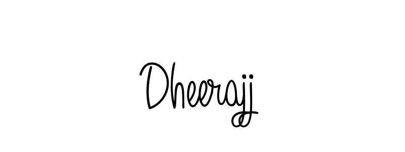 Use a signature maker to create a handwritten signature online. With this signature software, you can design (Angelique-Rose-font-FFP) your own signature for name Dheerajj. Dheerajj signature style 5 images and pictures png