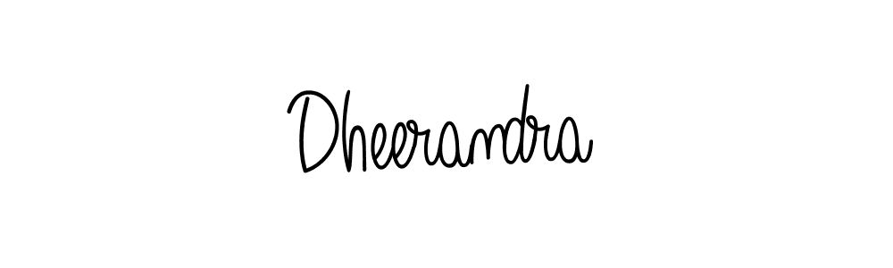 Dheerandra stylish signature style. Best Handwritten Sign (Angelique-Rose-font-FFP) for my name. Handwritten Signature Collection Ideas for my name Dheerandra. Dheerandra signature style 5 images and pictures png