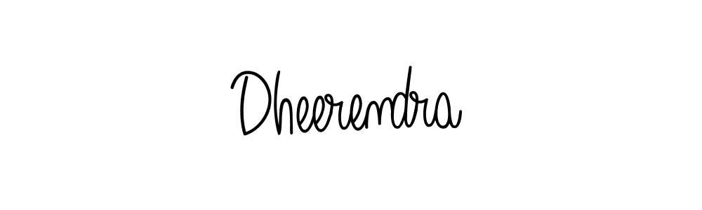 Make a beautiful signature design for name Dheerendra. With this signature (Angelique-Rose-font-FFP) style, you can create a handwritten signature for free. Dheerendra signature style 5 images and pictures png