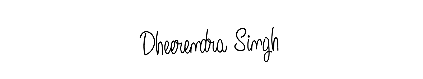 How to make Dheerendra Singh name signature. Use Angelique-Rose-font-FFP style for creating short signs online. This is the latest handwritten sign. Dheerendra Singh signature style 5 images and pictures png