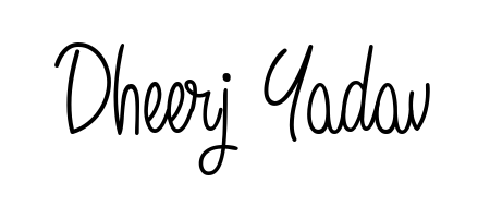 Discover how Dheerj Yadav looks in an executive cursive font (Angelique-Rose-font-FFP). Perfect for legal documents, invoices, and certificates. Dheerj Yadav signature style 5 images and pictures png