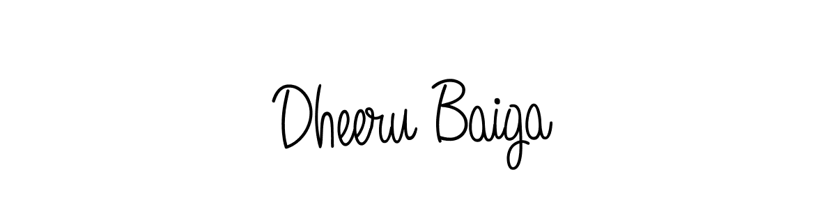 Dheeru Baiga stylish signature style. Best Handwritten Sign (Angelique-Rose-font-FFP) for my name. Handwritten Signature Collection Ideas for my name Dheeru Baiga. Dheeru Baiga signature style 5 images and pictures png