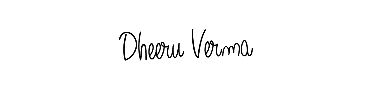 How to Draw Dheeru Verma signature style? Angelique-Rose-font-FFP is a latest design signature styles for name Dheeru Verma. Dheeru Verma signature style 5 images and pictures png