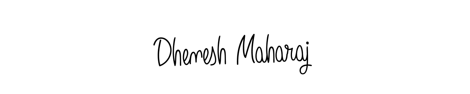 Design your own signature with our free online signature maker. With this signature software, you can create a handwritten (Angelique-Rose-font-FFP) signature for name Dhenesh Maharaj. Dhenesh Maharaj signature style 5 images and pictures png