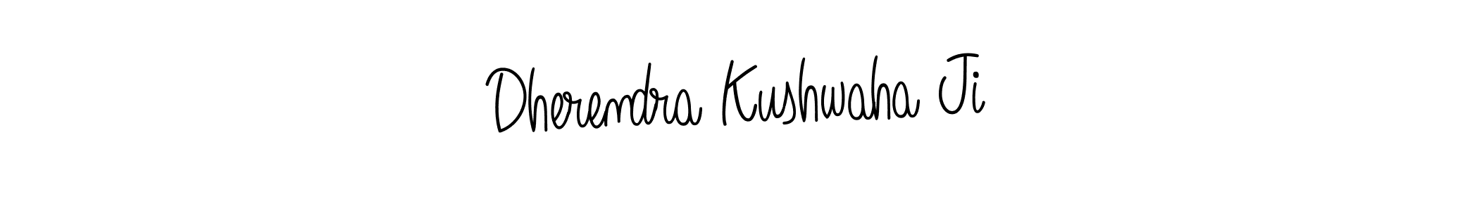 Create a beautiful signature design for name Dherendra Kushwaha Ji. With this signature (Angelique-Rose-font-FFP) fonts, you can make a handwritten signature for free. Dherendra Kushwaha Ji signature style 5 images and pictures png