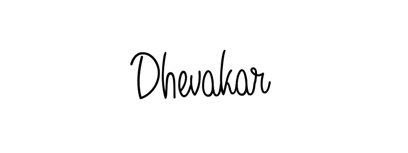 How to make Dhevakar name signature. Use Angelique-Rose-font-FFP style for creating short signs online. This is the latest handwritten sign. Dhevakar signature style 5 images and pictures png